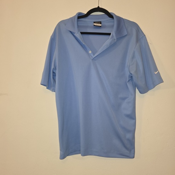Nike Other - Nike Golf Mens Size Small Dri Fit Pullover Polo Athletic Shirt Blue Short Sleeve